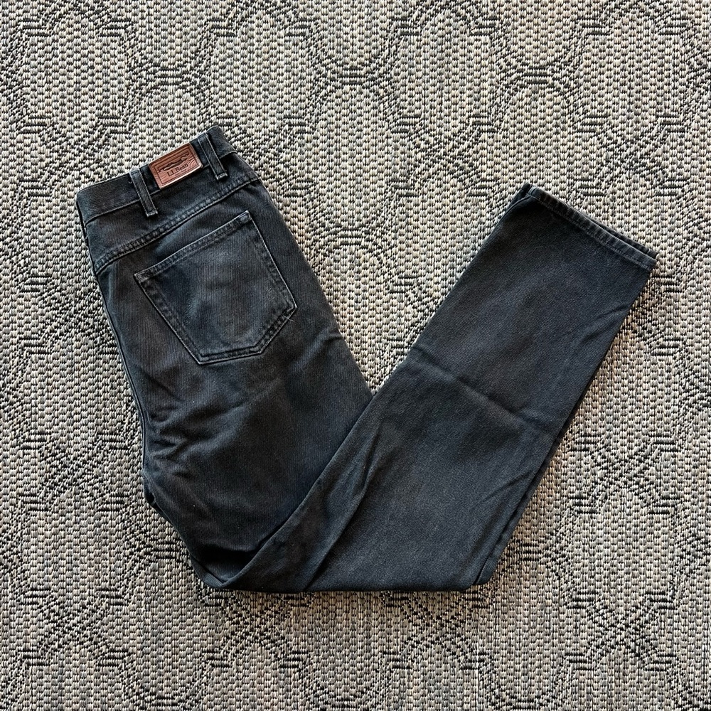 L.L. Bean Classic‎ Fit Black Denim Jeans Size 34
